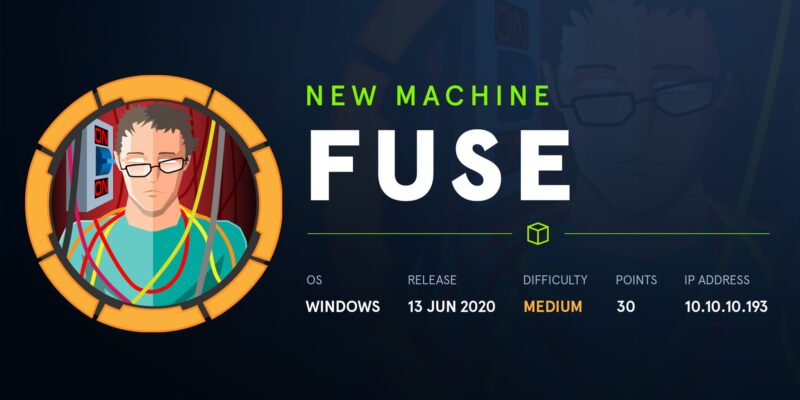 FUSE HACKTHEBOX WRITEUP