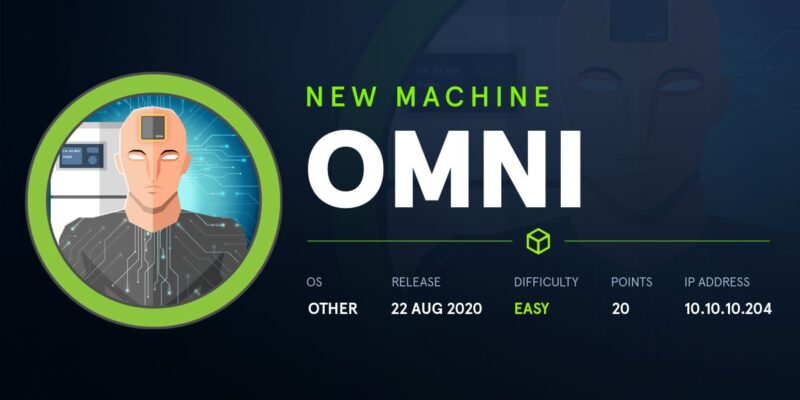 OMNI HACKTHEBOX WRITEUP