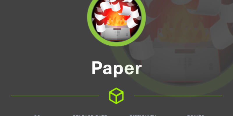 Paper Hackthebox Walthrough