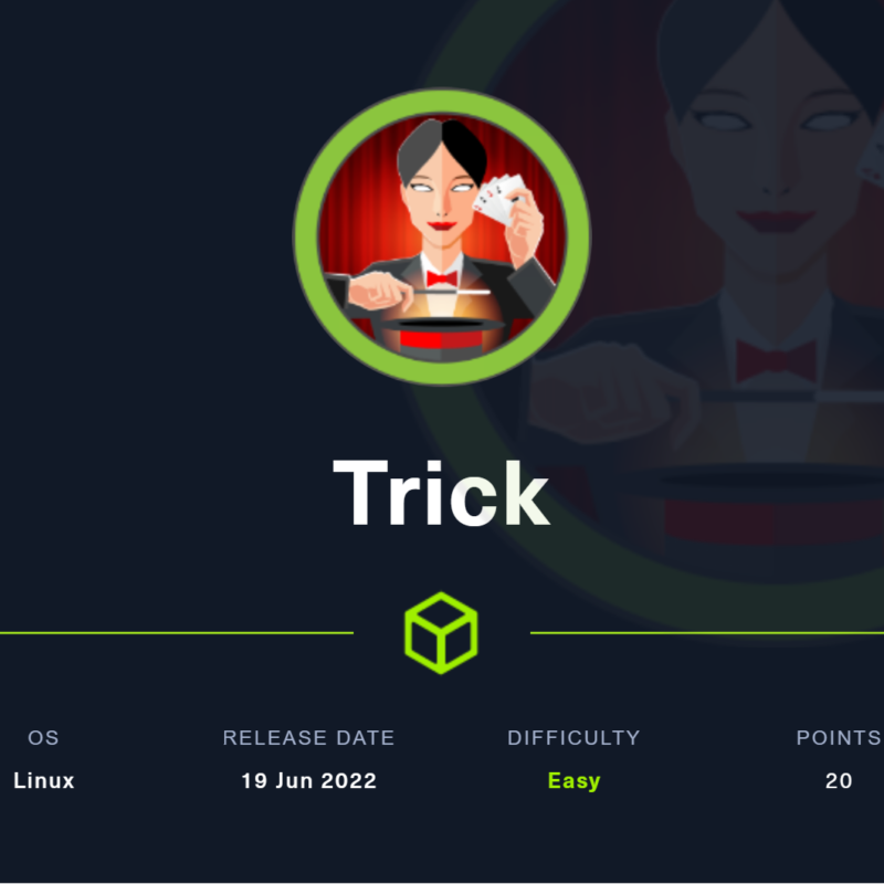 Trick Hackthebox Walkthrough